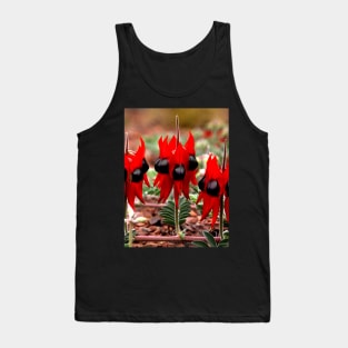 Spring in the Outback: Sturt's Desert Pea Tank Top